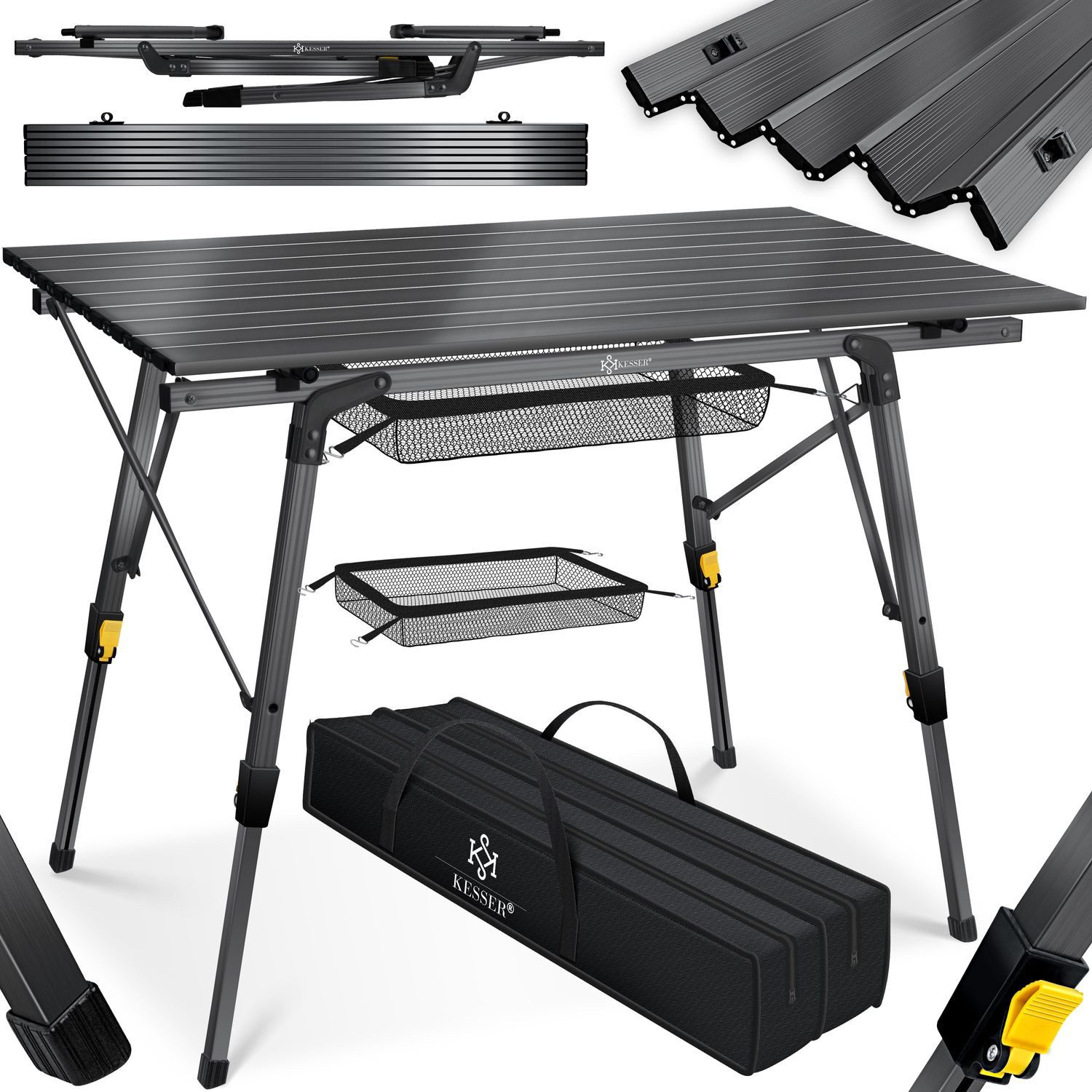 KESSER Campingtisch, Klapptisch faltbar & höhenverstellbar günstig online kaufen