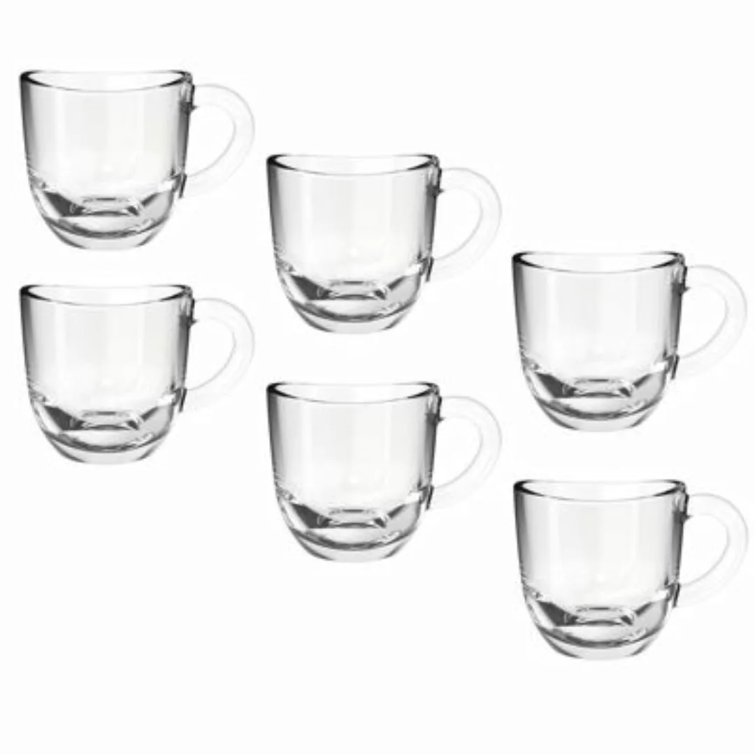 LEONARDO Espressotasse 6er Set Napoli 6.4 x 8.3 x 6 cm transparent günstig online kaufen