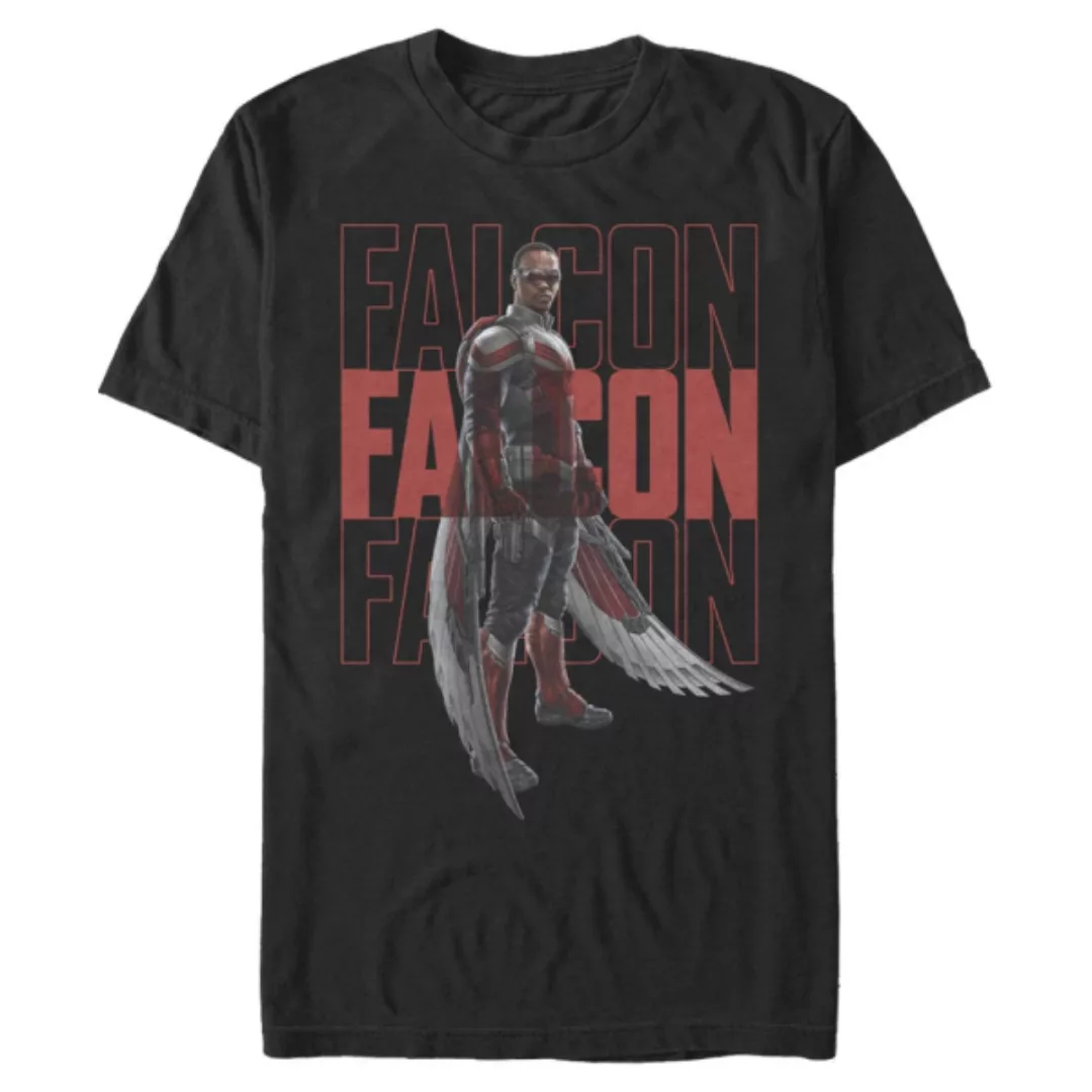 Marvel - The Falcon and the Winter Soldier - Falcon Repeating - Männer T-Sh günstig online kaufen