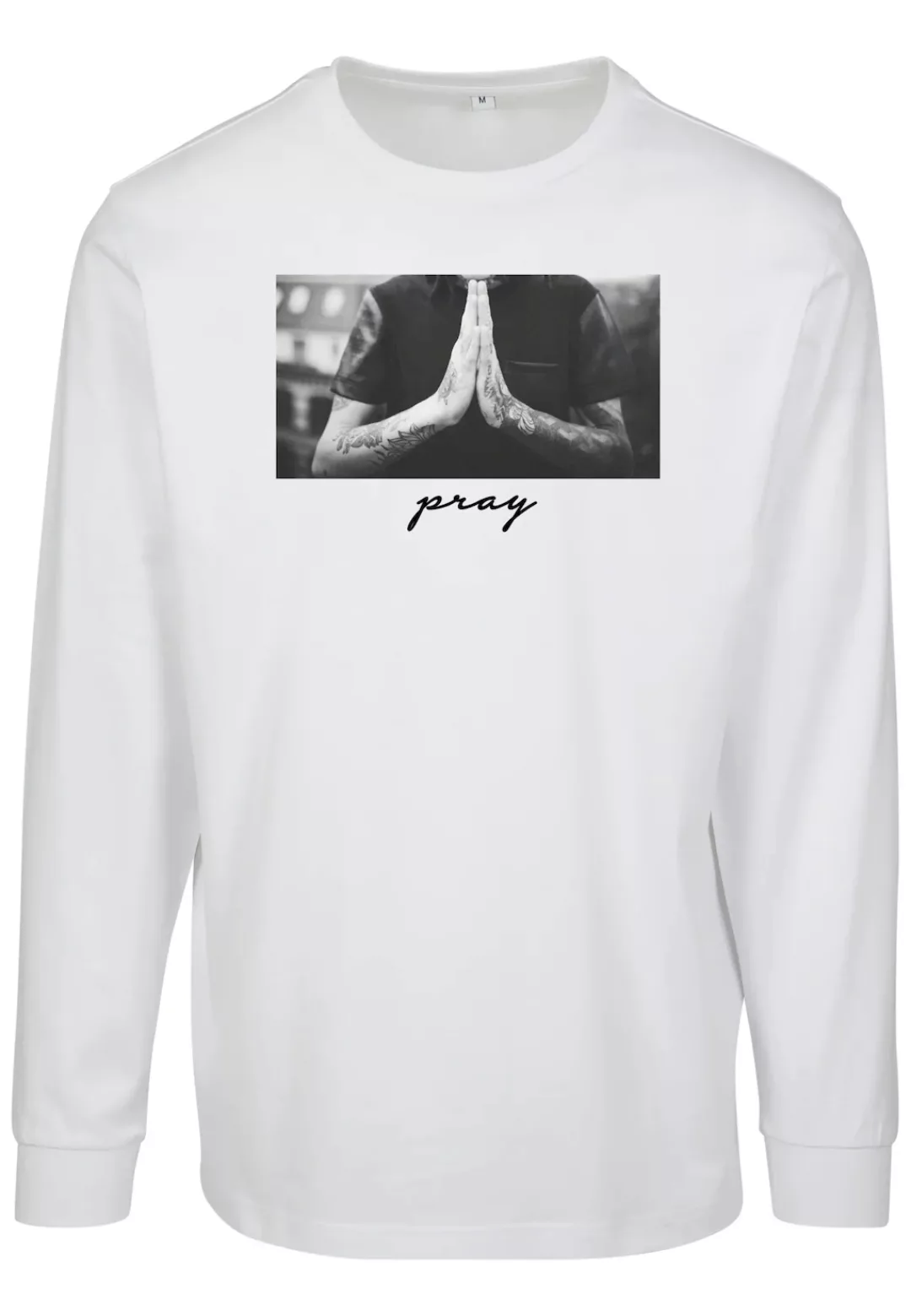 MisterTee T-Shirt "Herren Pray Longsleeve", (1 tlg.) günstig online kaufen