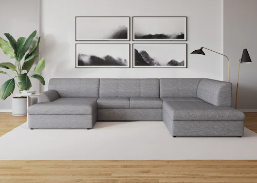 DOMO collection Wohnlandschaft "Topper, elegant und zeitlos, komfortabel, U günstig online kaufen