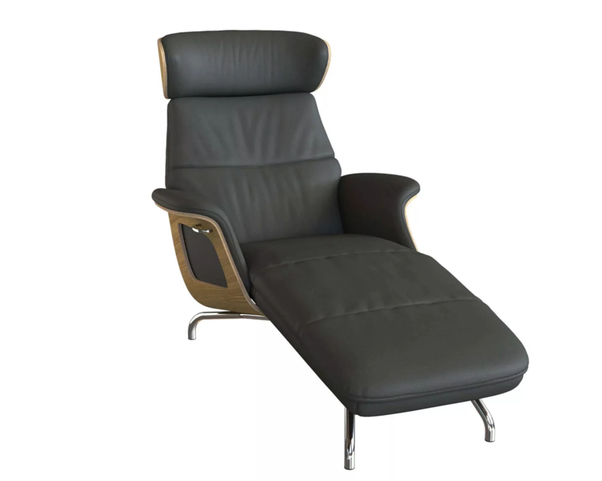 FLEXLUX Loungesessel "Clement Chaislongue, Relaxstuhl, Liegesessel,", Rücke günstig online kaufen