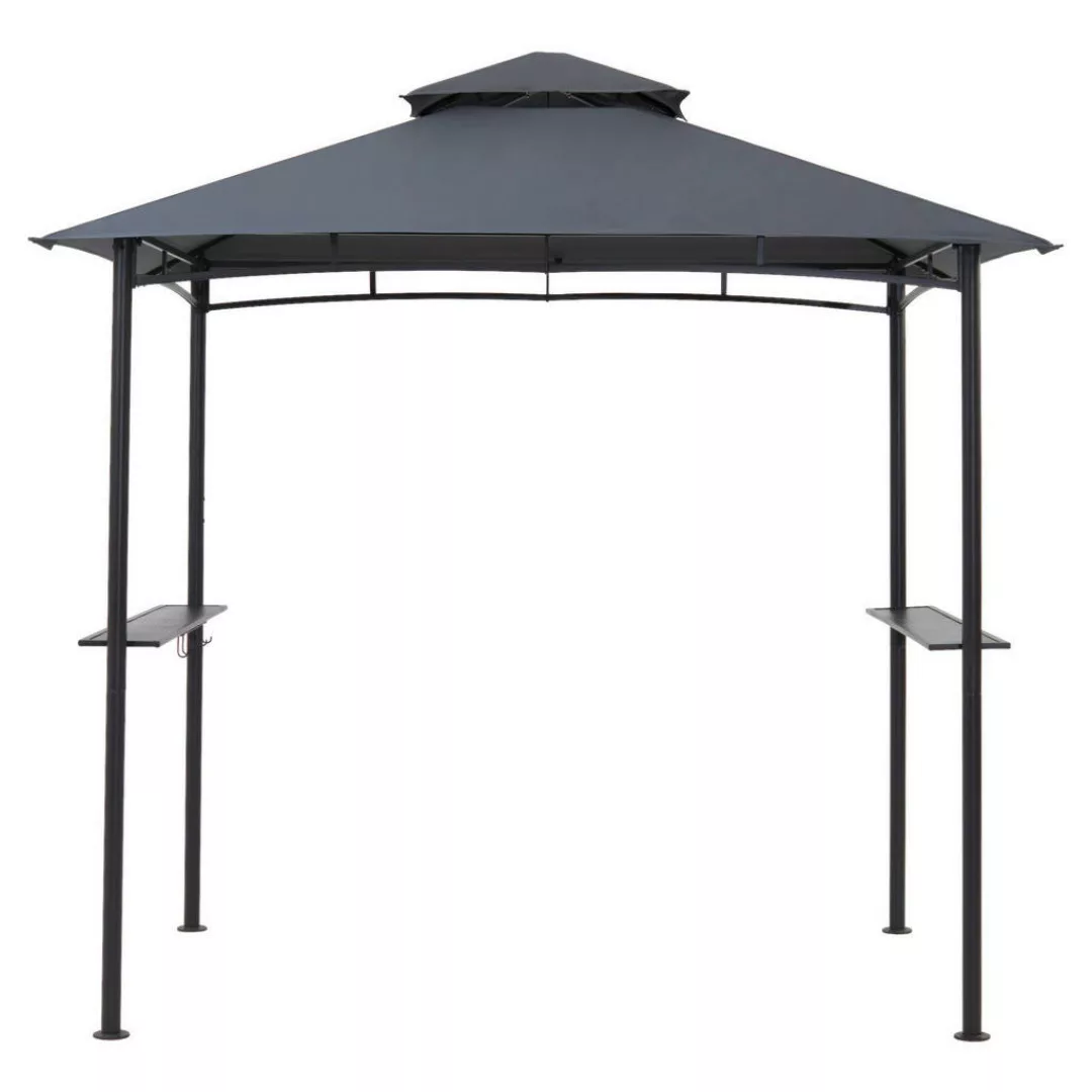 Grasekamp Grillpavillon BBQ grau Polyester B/H/L: ca. 152x250x244 cm günstig online kaufen