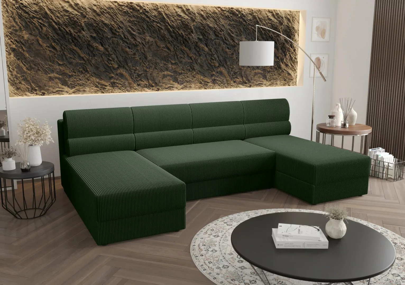 ALTDECOR Wohnlandschaft REB-U1, Couch mit Schlaffunktion, Wohnzimmer - Wohn günstig online kaufen