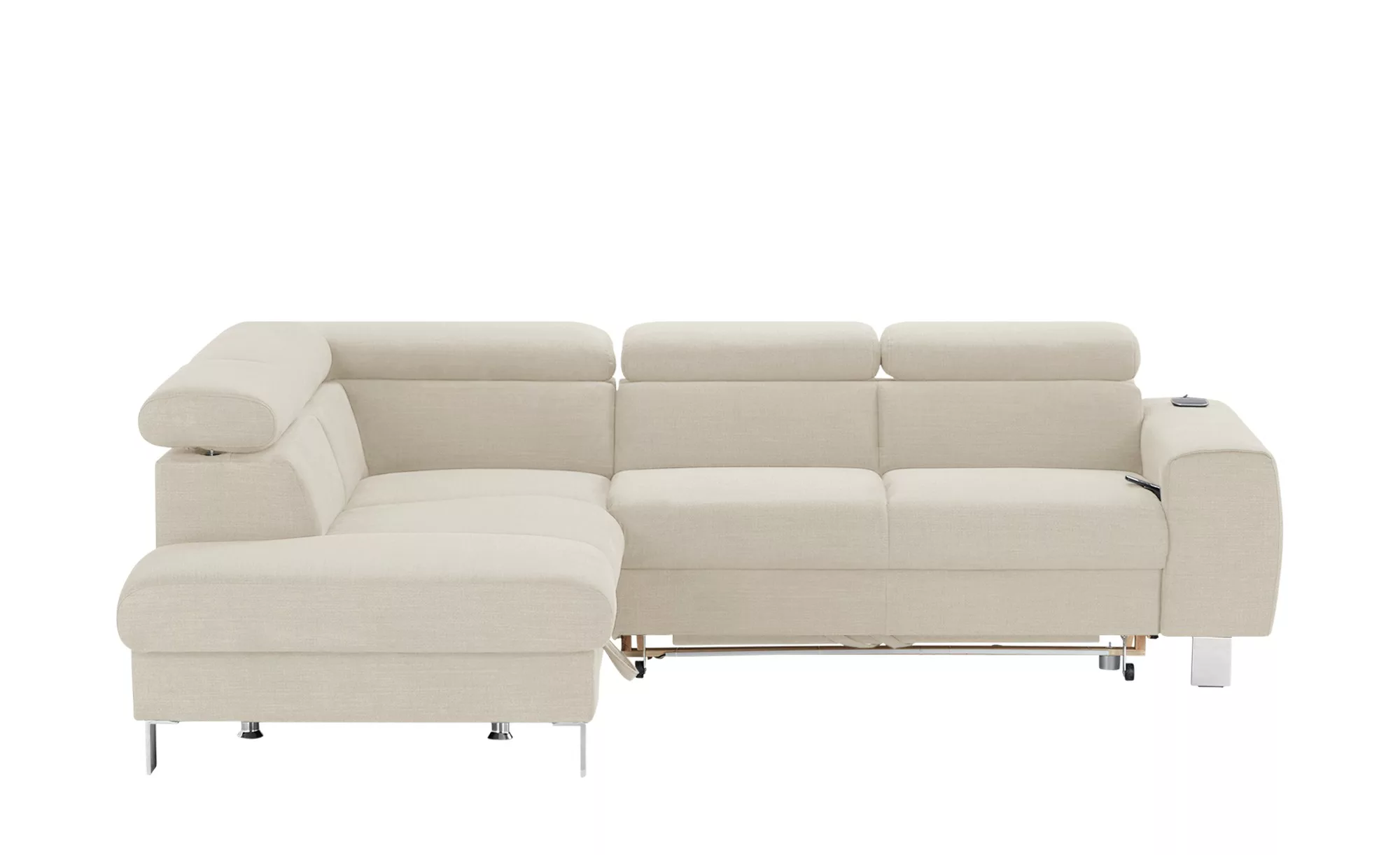 uno Ecksofa  Los Angeles - creme - 249 cm - 72 cm - Polstermöbel > Sofas > günstig online kaufen