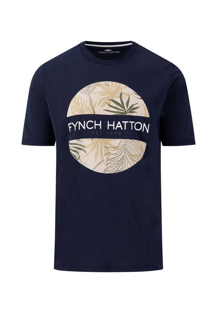 FYNCH-HATTON T-Shirt T-Shirt, Artwork navy günstig online kaufen