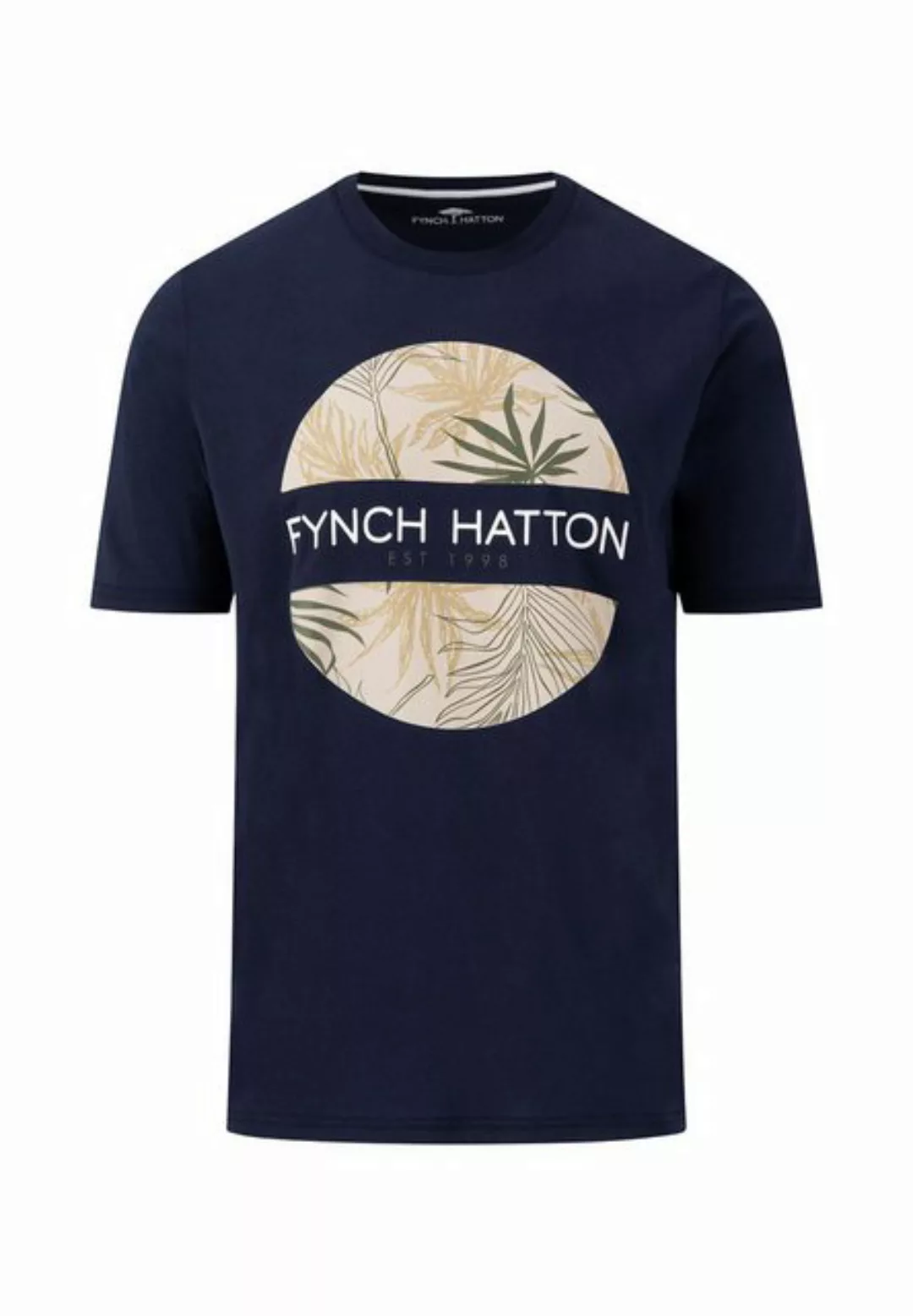 FYNCH-HATTON T-Shirt T-Shirt, Artwork navy günstig online kaufen