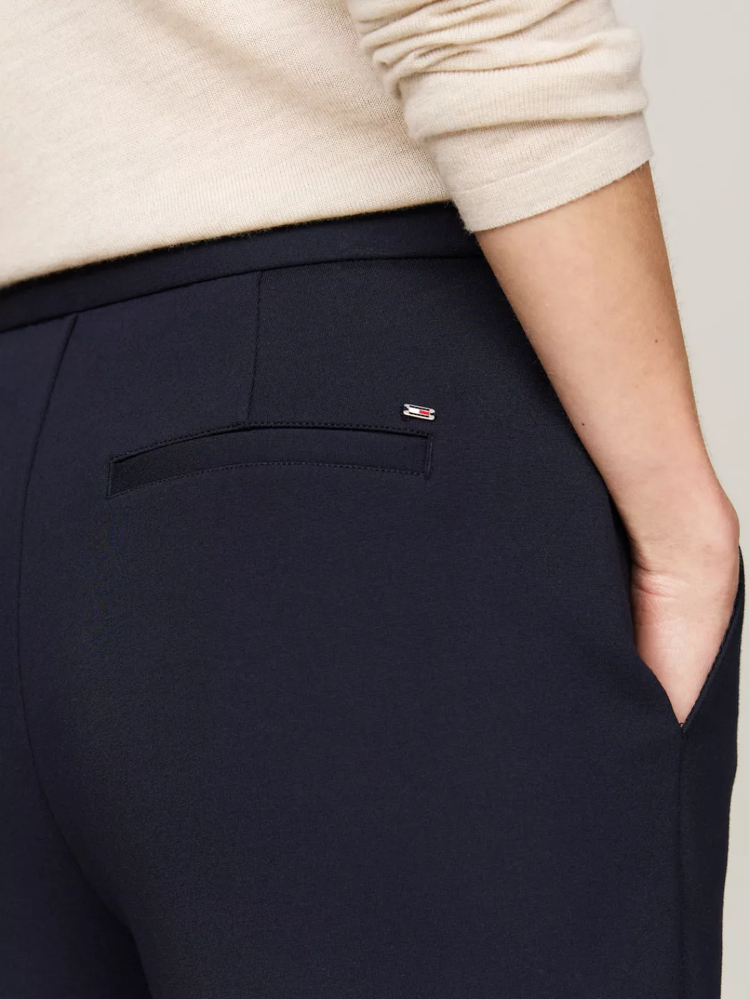 Tommy Hilfiger Webhose "PUNTO SLIM STRAIGHT PANT", mit Tommy Hilfiger Flagg günstig online kaufen