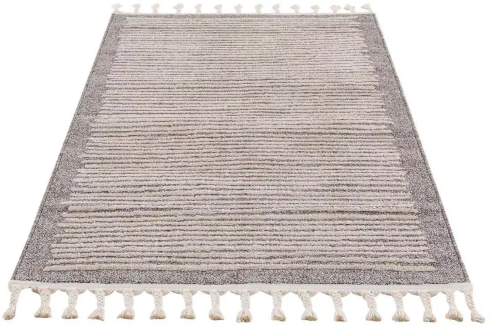 Carpet City Teppich »Art 2231«, rechteckig, 7 mm Höhe, Kurzflor, mit Kettfä günstig online kaufen