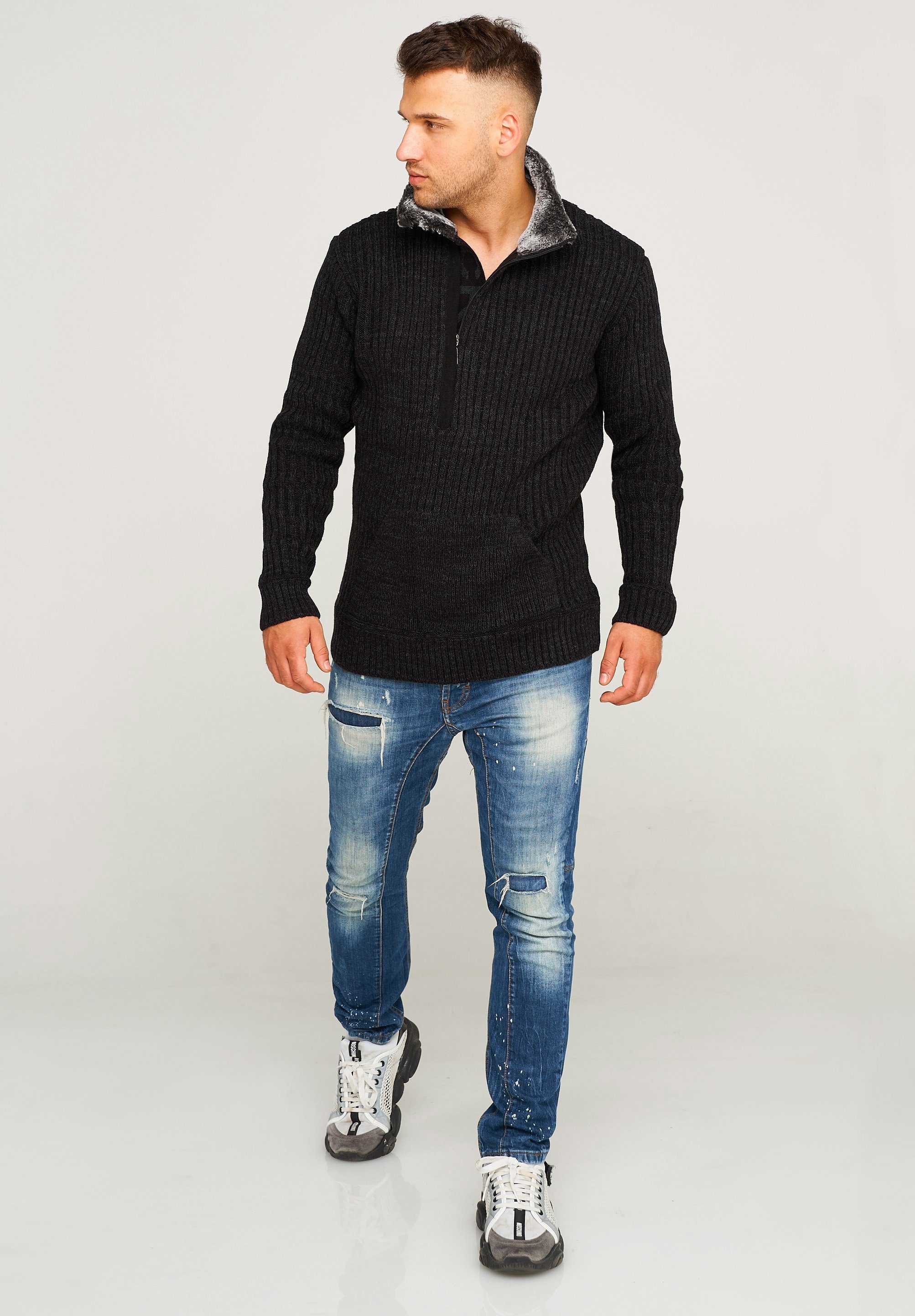 CARISMA Strickpullover CRSORTLAND Grobstrick Troyer Pullover günstig online kaufen