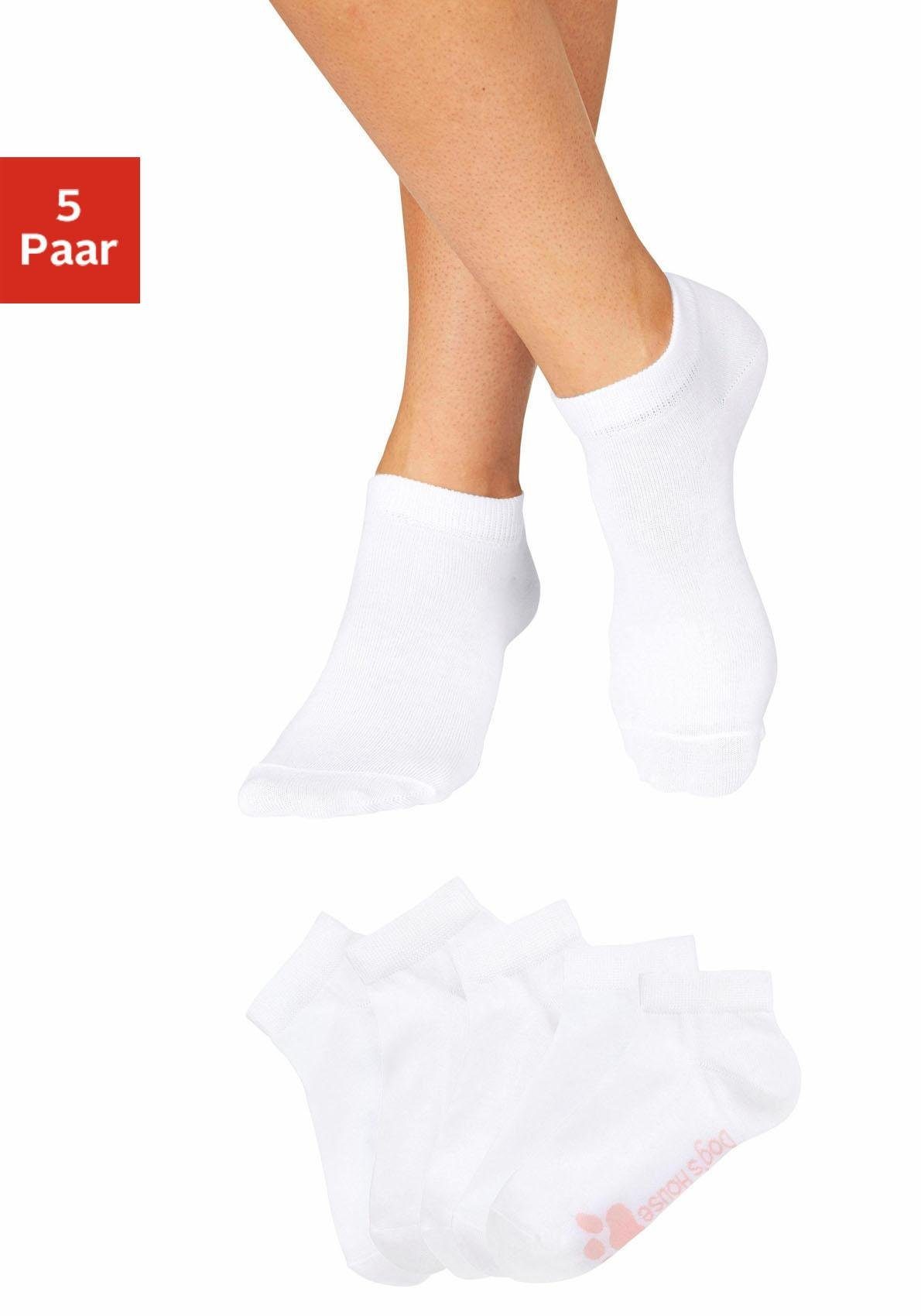 Arizona Sneakersocken, (Packung, 5 Paar), mit süßem Pfotendesign unter der günstig online kaufen