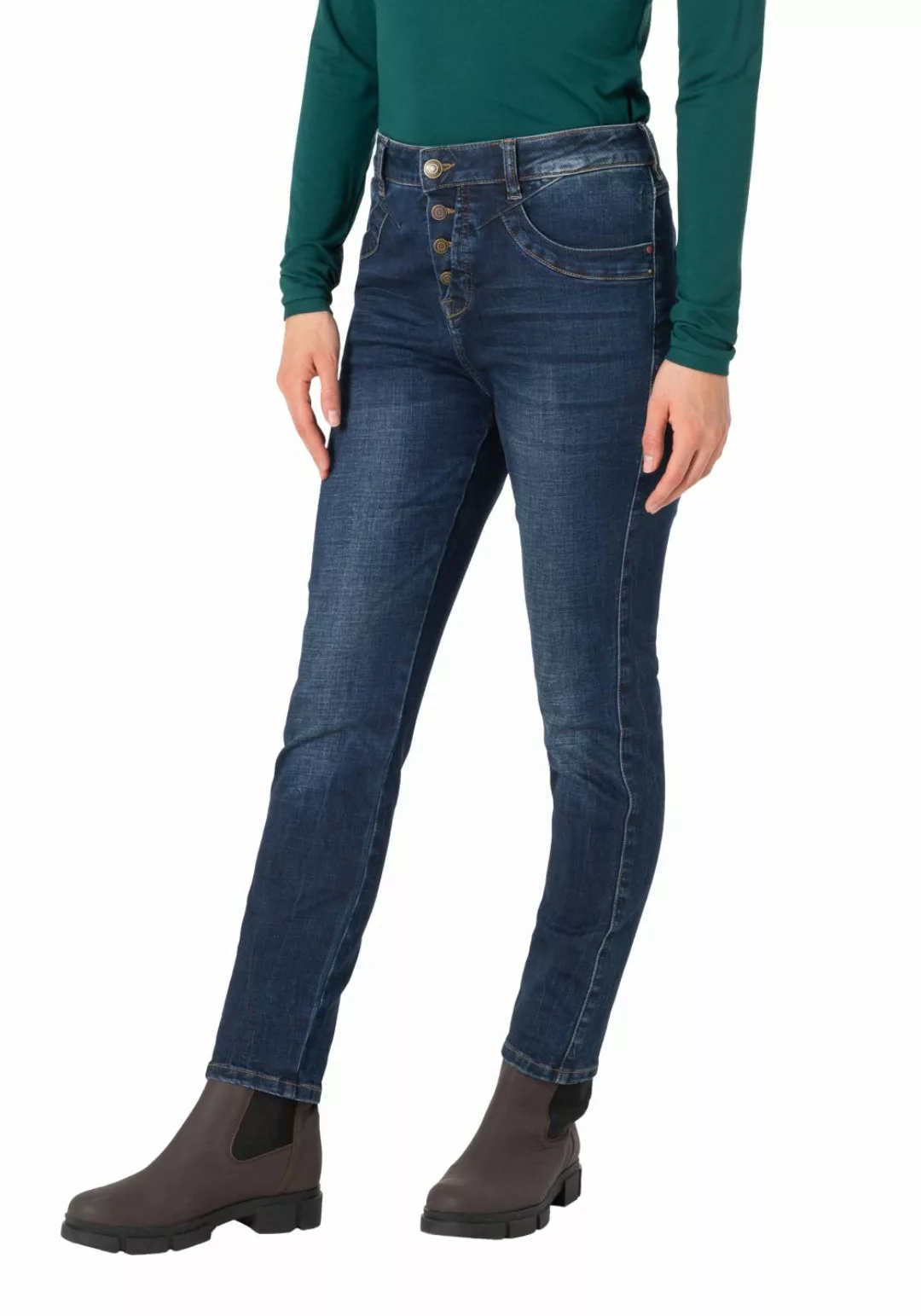 TIMEZONE Damen Jeans SLIM ENAYTZ - Slim Fit - Schwarz - Verry Black Wash günstig online kaufen