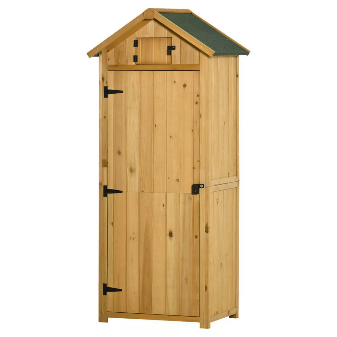 Outsunny Gartenhaus natur Holz B/H/L: ca. 542x179x77 cm günstig online kaufen