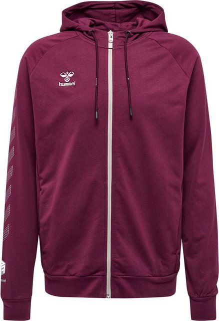 hummel Trainingspullover hmlMOVE GRID COTTON ZIP HOODIE - grapewine günstig online kaufen