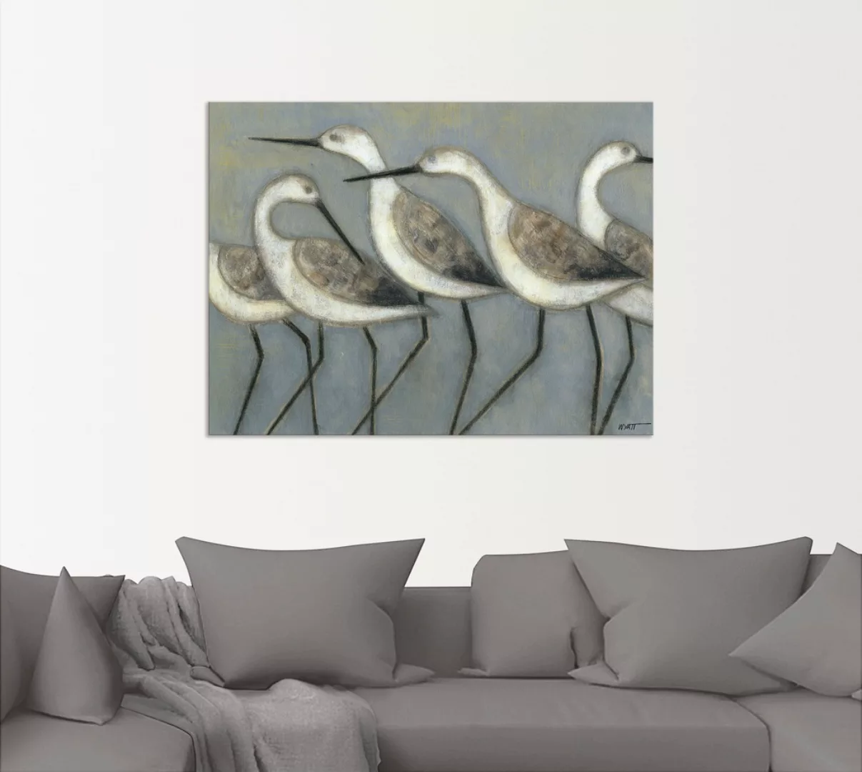 Artland Wandbild "Küstenvögel I", Vögel, (1 St.), als Alubild, Outdoorbild, günstig online kaufen