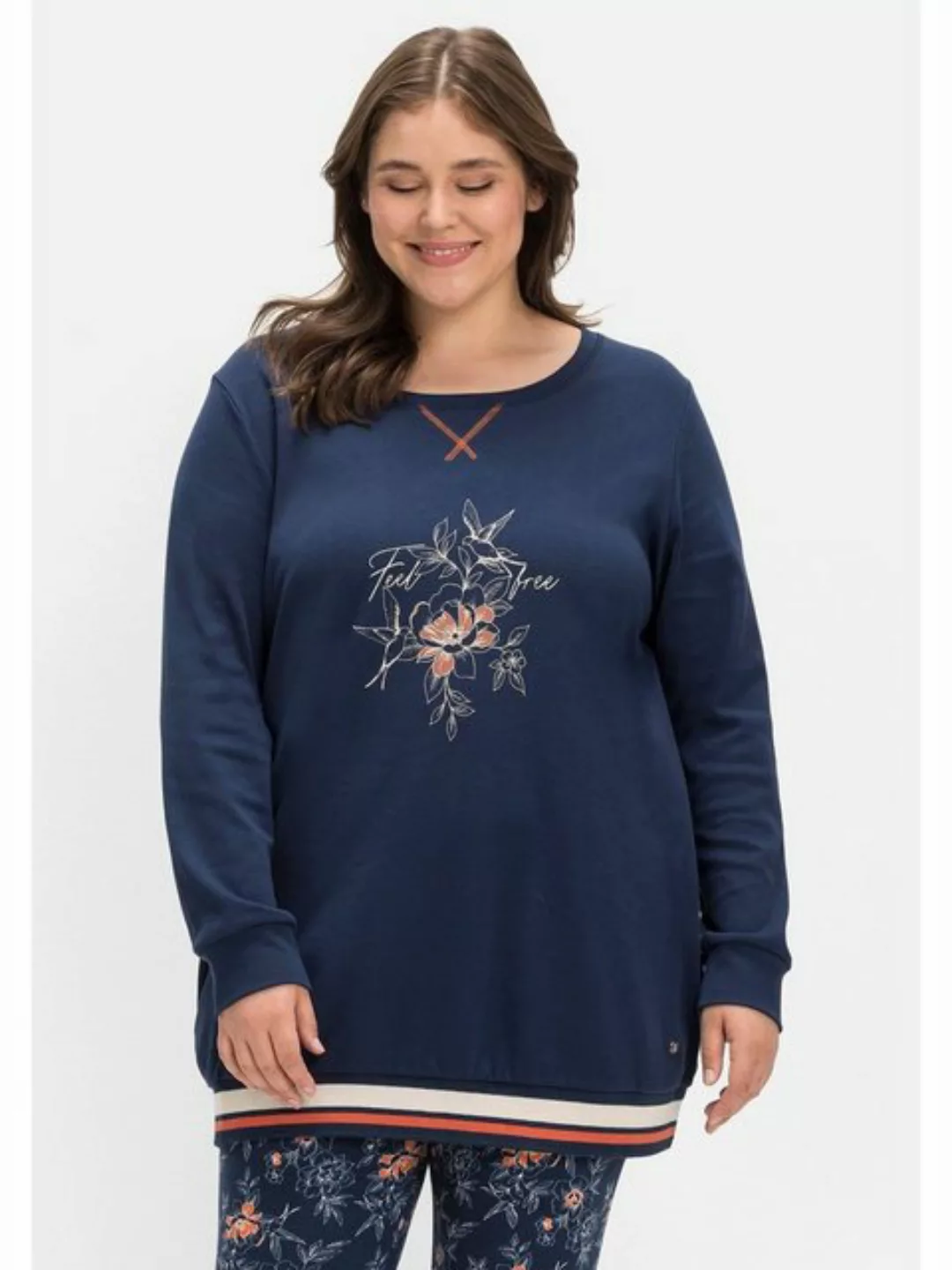 Sheego Sweatshirt "Große Größen", aus formstabiler, weicher Interlock-Quali günstig online kaufen