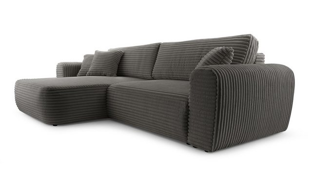 Beautysofa Ecksofa HARMONIA L mit Schlaffunktion, mit Bettkasten, mit Schla günstig online kaufen