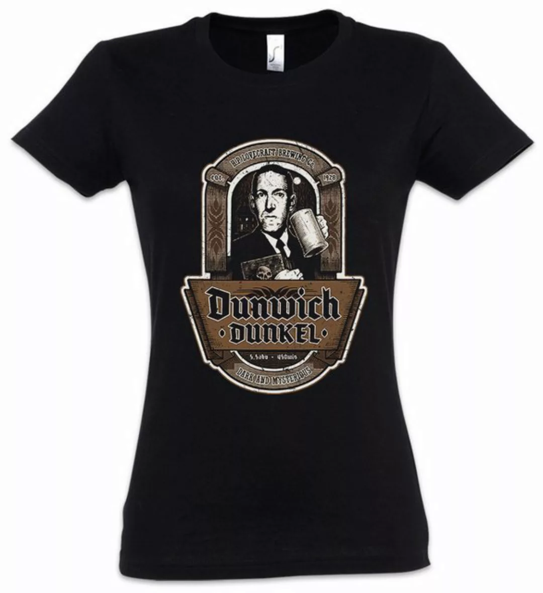 Urban Backwoods Print-Shirt Dunwich Dunkel Damen T-Shirt Lovecraft Miskaton günstig online kaufen