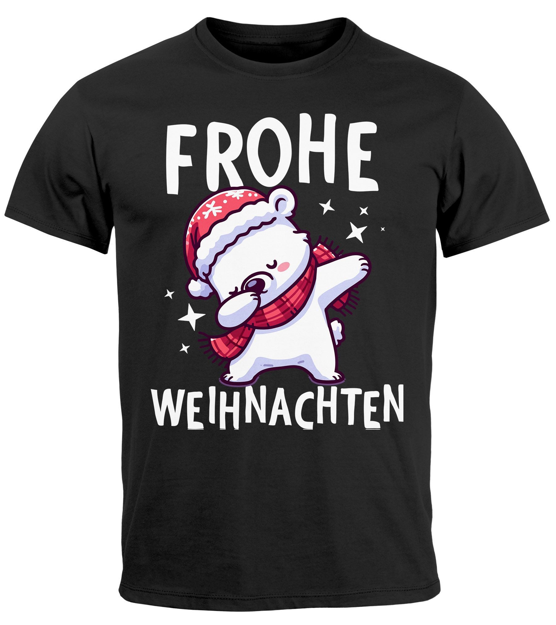 MoonWorks Print-Shirt Herren T-Shirt Frohe Weihnachten günstig online kaufen