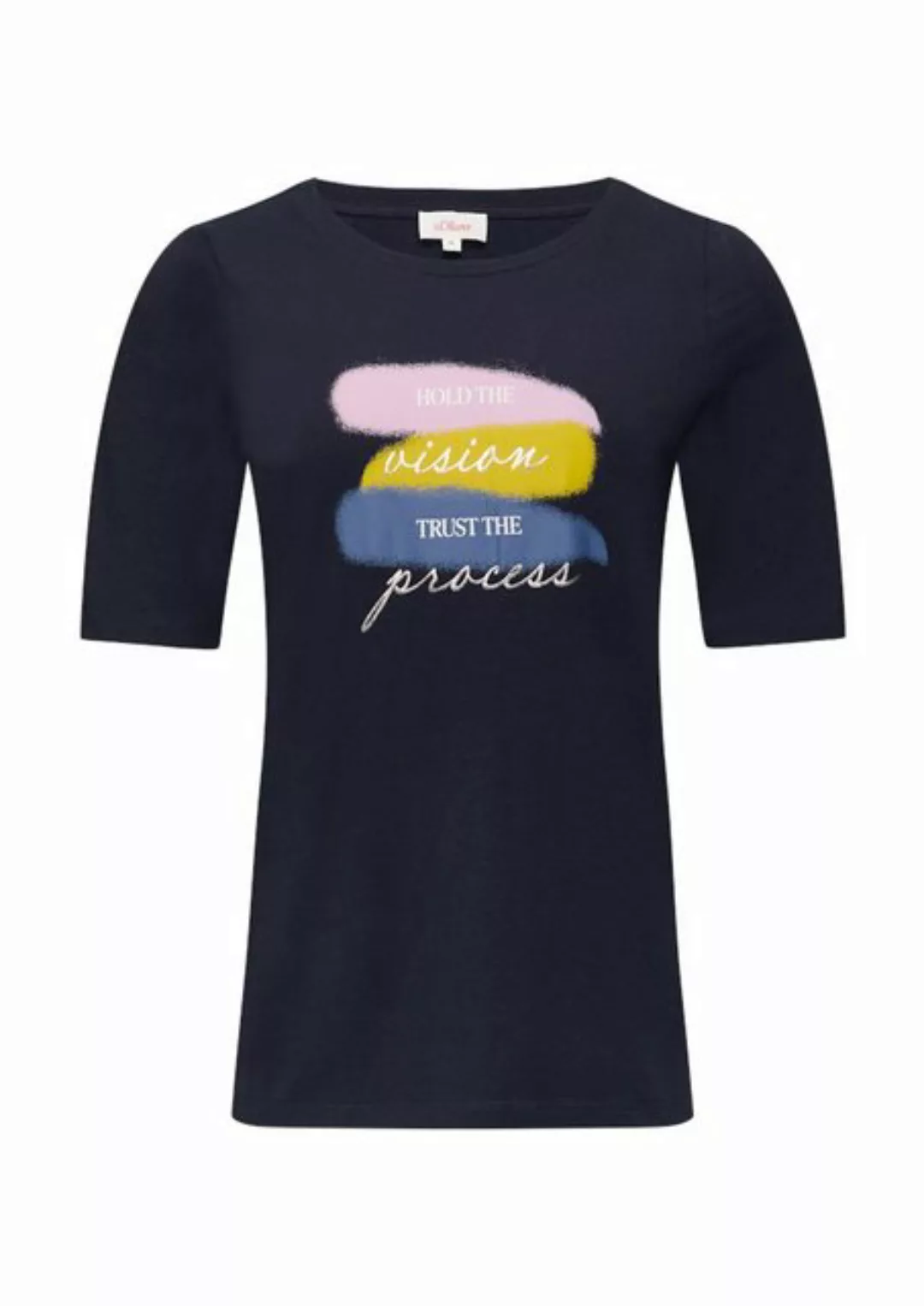 s.Oliver Kurzarmshirt Elastisches T-Shirt mit Frontprint günstig online kaufen