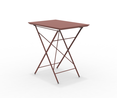 STEP - Faltbarer Gartentisch 70x50 cm terracotta günstig online kaufen