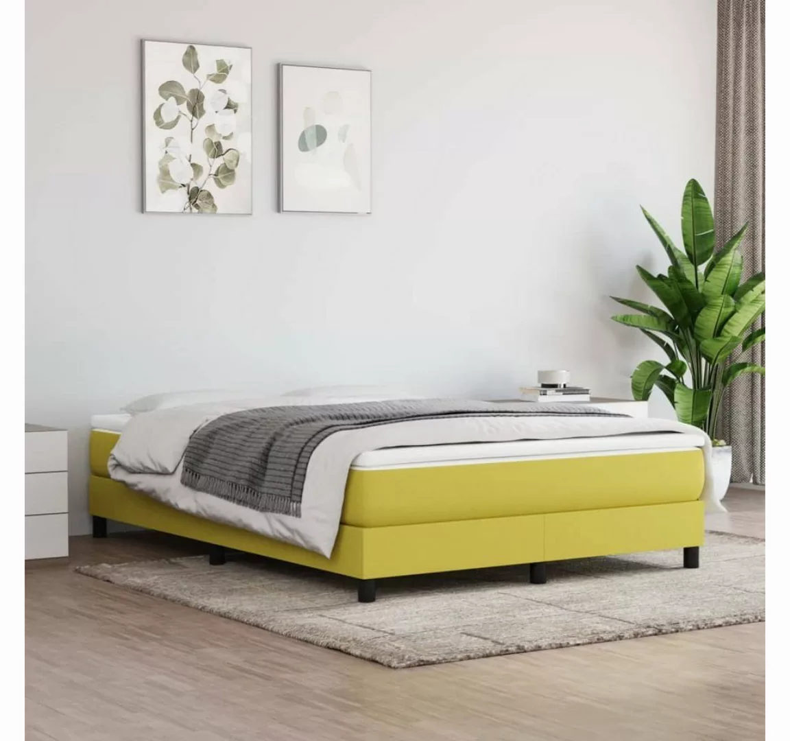 furnicato Bett Bettgestell Grün 140x190 cm Stoff günstig online kaufen
