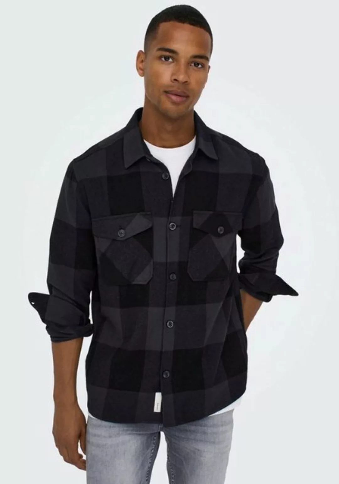 ONLY & SONS Karohemd MILO LIFE CHECK OVERSHIRT günstig online kaufen