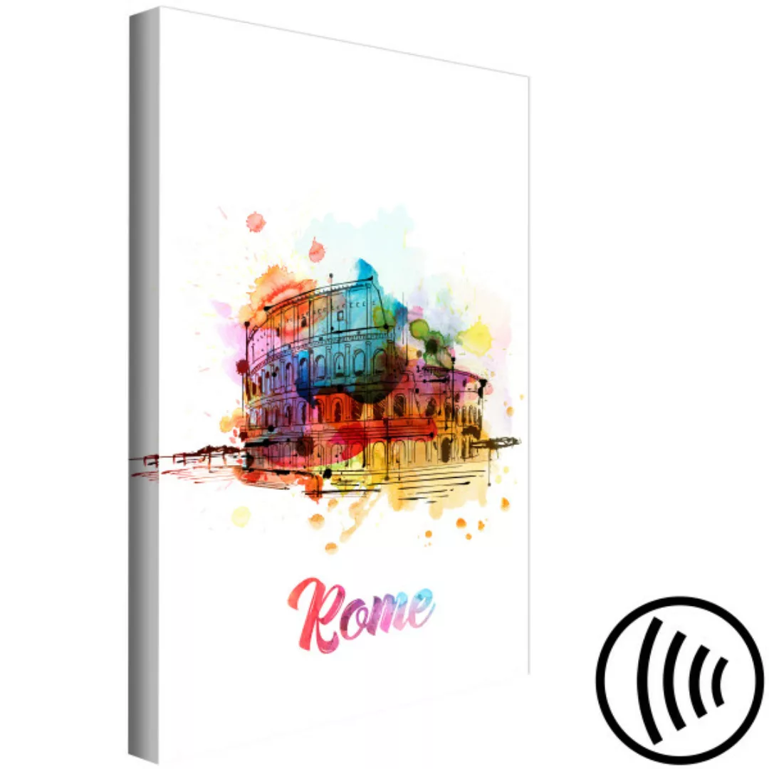 Bild auf Leinwand Colourful Rome (1 Part) Vertical XXL günstig online kaufen