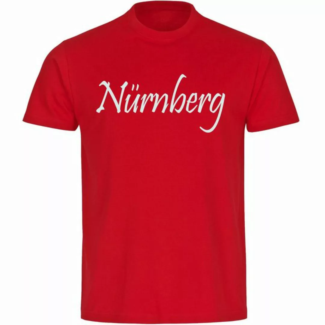 multifanshop T-Shirt Herren Nürnberg - Schriftzug - Männer günstig online kaufen