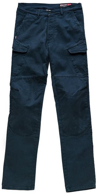 Blauer Motorradhose Stuart Cargo Canvas Motorrad Textilhose günstig online kaufen