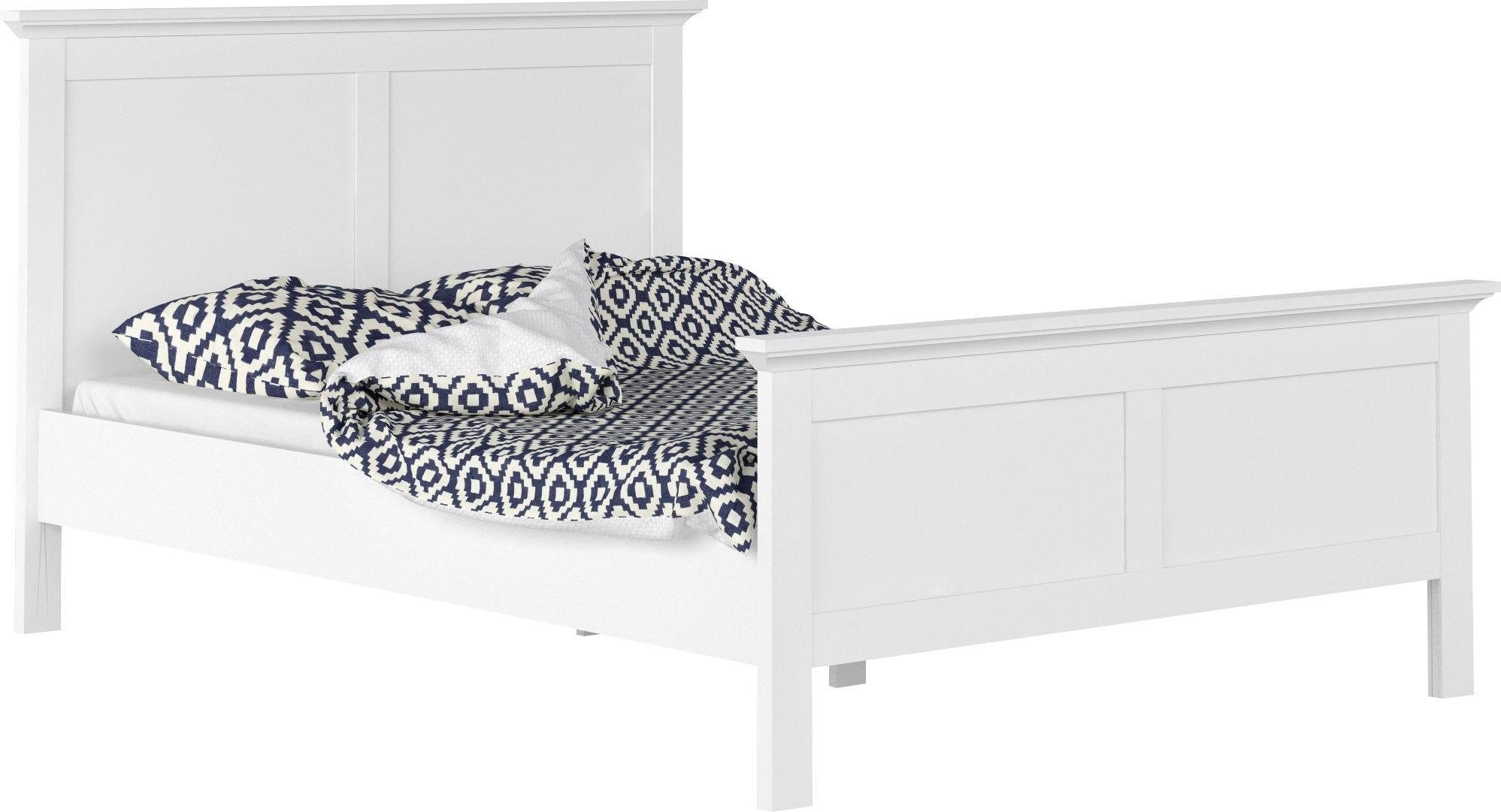 Home affaire Bett "Paris Bettgestell, Doppelbett,", mit Kassetten-Optik an günstig online kaufen