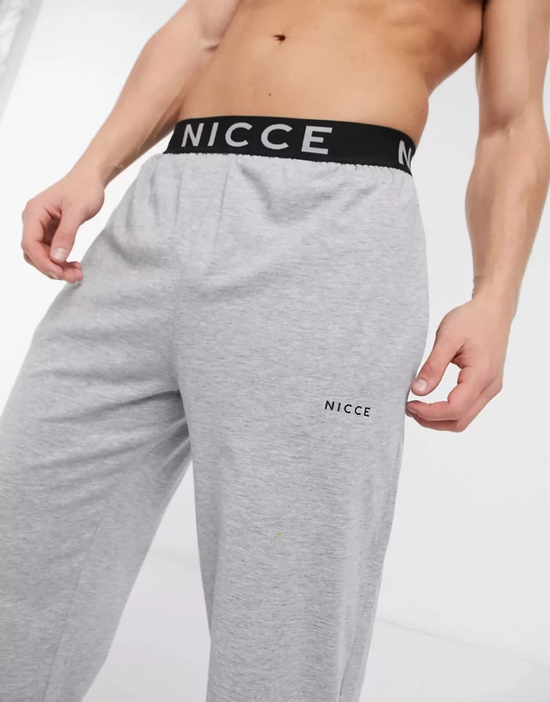 Nicce – Lounge-Jogginghose in Grau günstig online kaufen