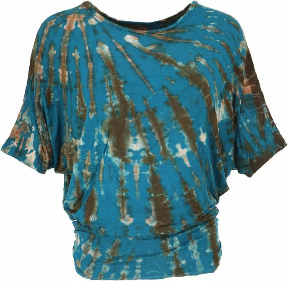 Guru-Shop T-Shirt Batikshirt mit Fledermausärmeln, lockeres.. Festival, Eth günstig online kaufen