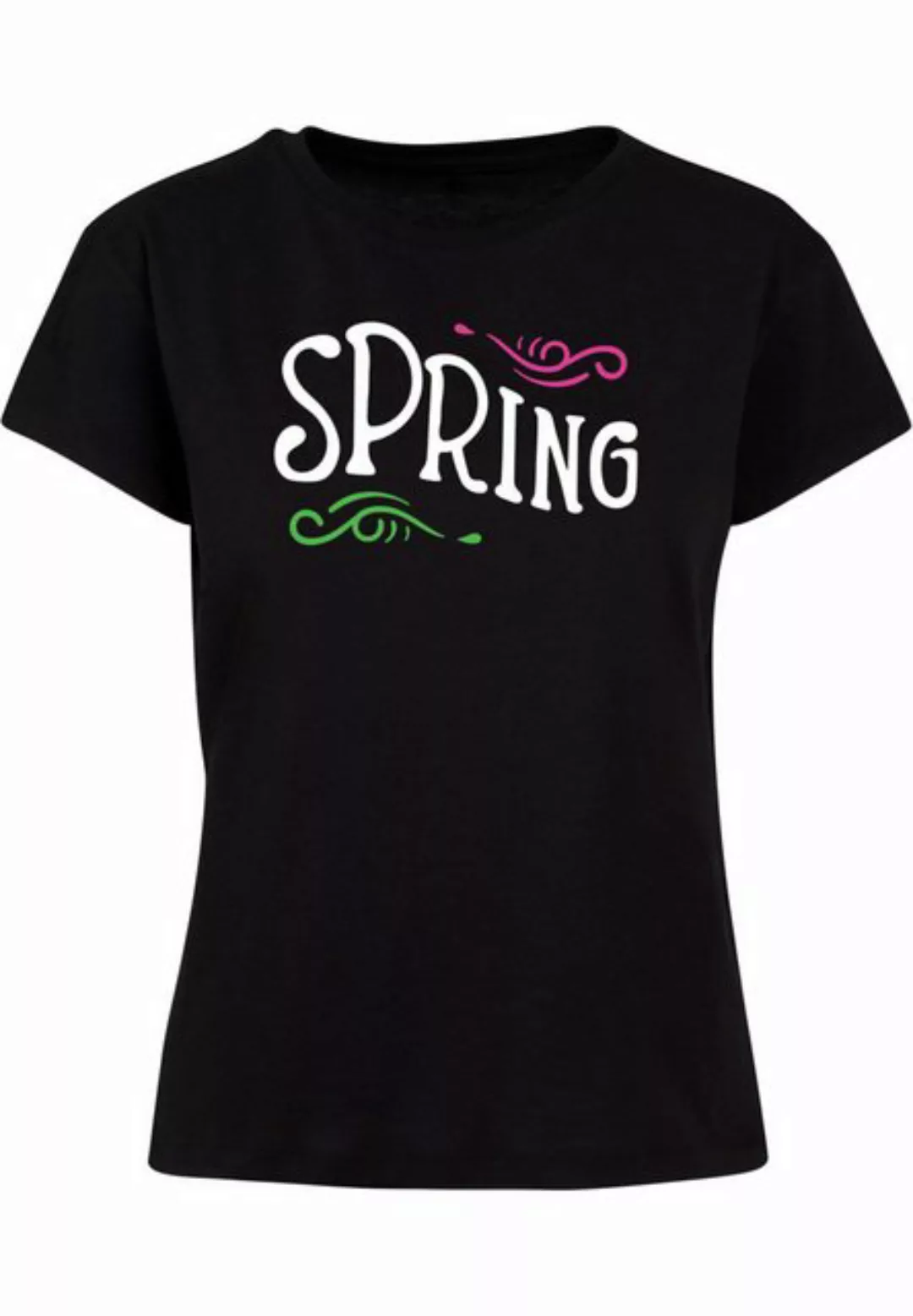 Merchcode T-Shirt Merchcode Damen Ladies Pretty Spring text - Box Tee (1-tl günstig online kaufen