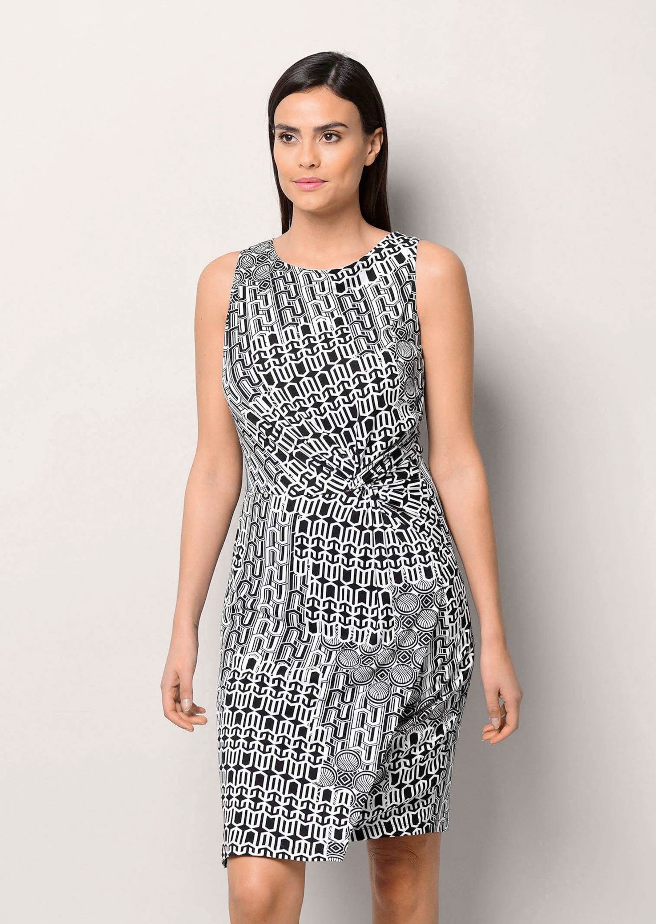 Alba Moda Jerseykleid Kleid mit Knoten günstig online kaufen