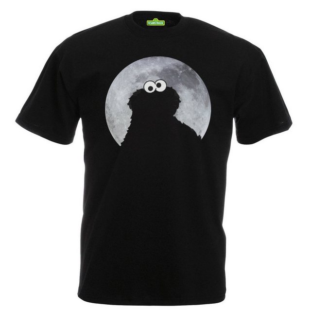 Sesamstrasse T-Shirt Cookie Monster Moonnight günstig online kaufen