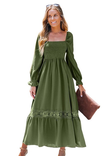 Cupshe Maxikleid Elegantes Kleid mit Retro Ausschnitt günstig online kaufen