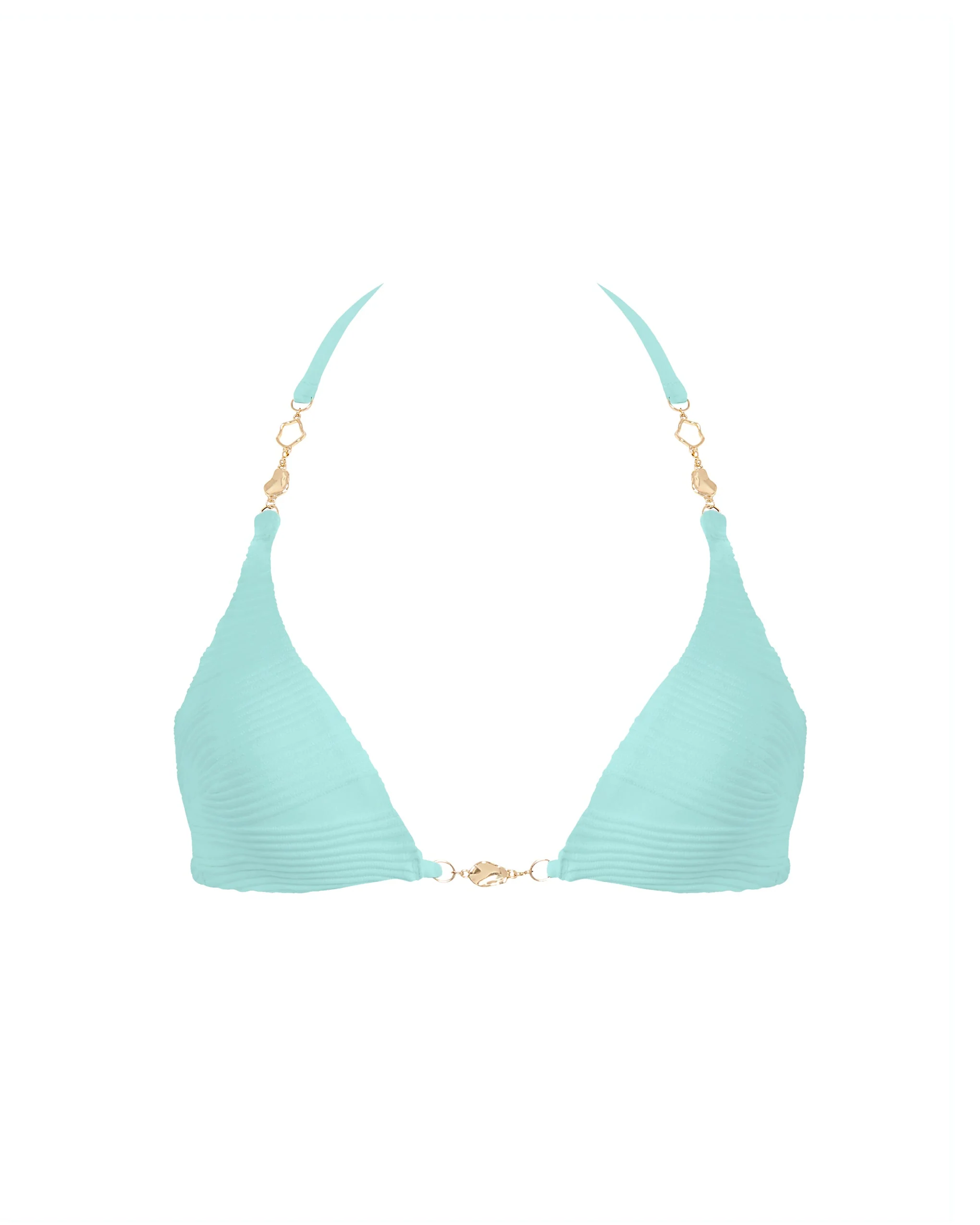 Bluebella Orta Triangel Bikini-Top Insel-Paradies Blau günstig online kaufen