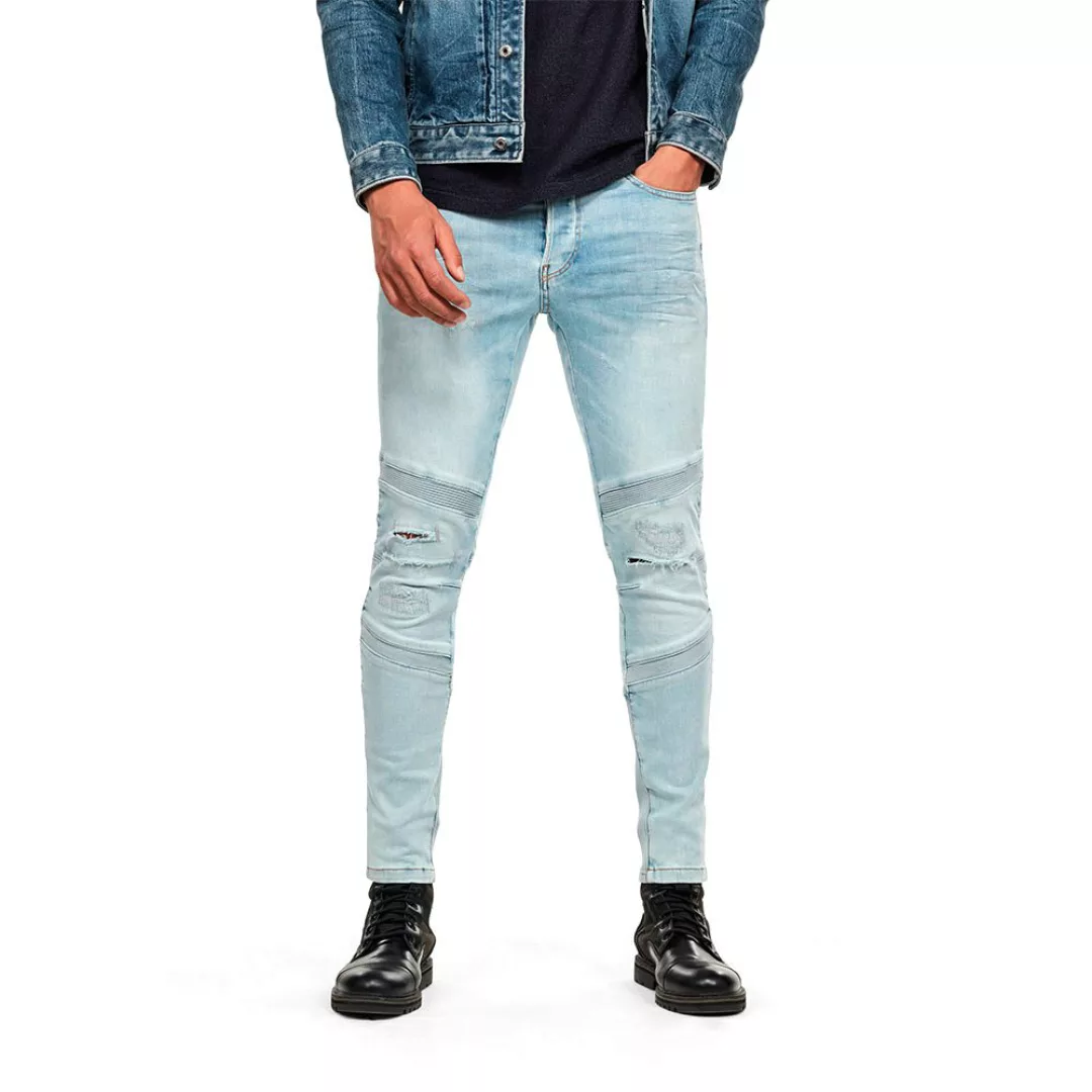 G-star Motac 3d Slim Jeans 28 Sun Faded Ripped Topaz Blue günstig online kaufen