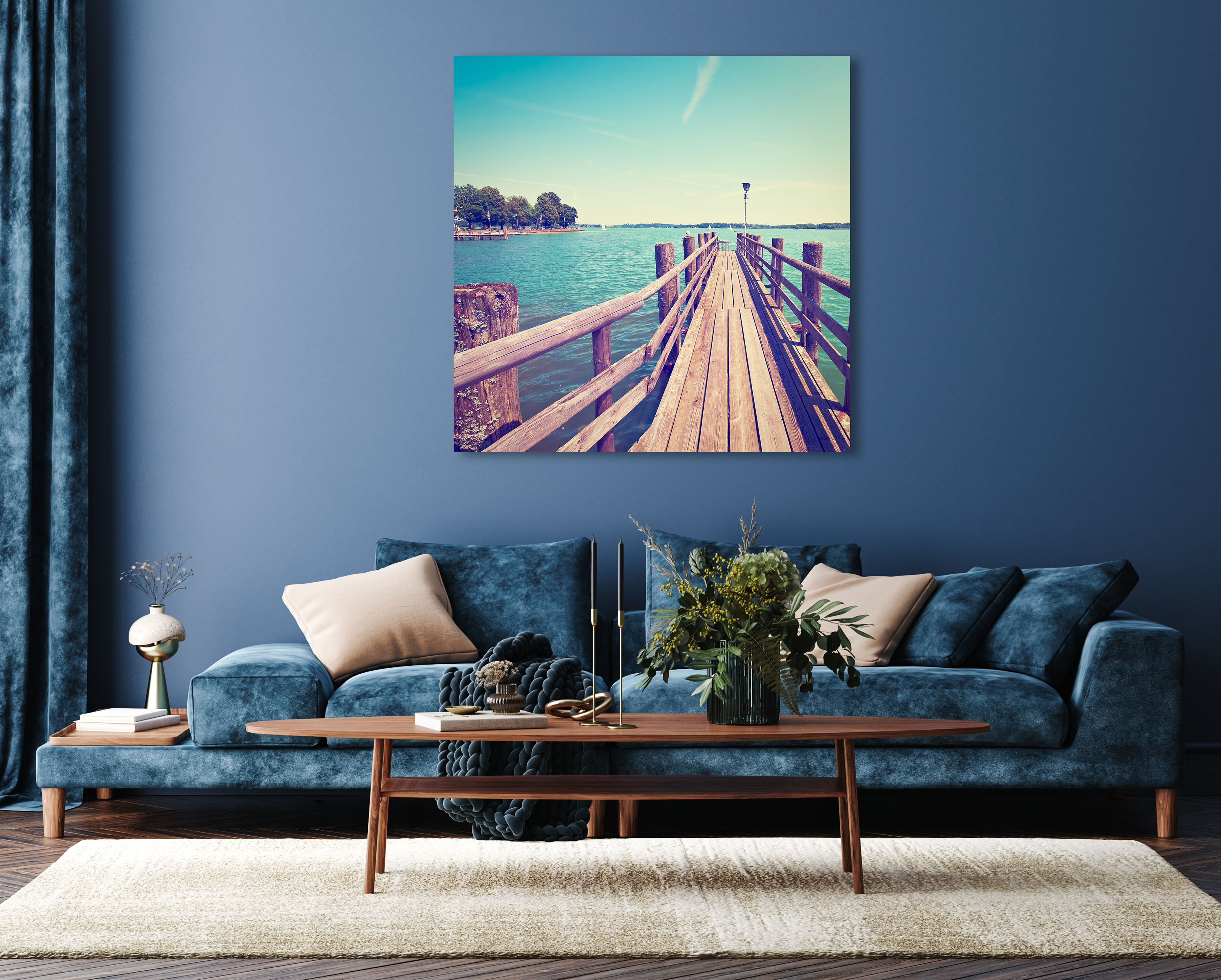 queence Acrylglasbild "Ernesto", Strand-Himmel-Düne-Landschaft-Meer-Meer Bi günstig online kaufen