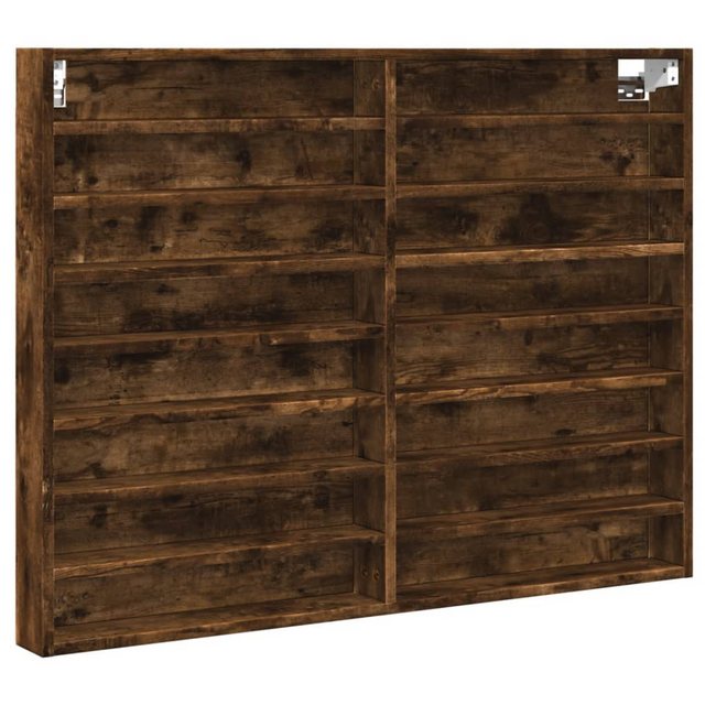 vidaXL Schrankmodule Vitrinenschrank Räuchereiche 100x8,5x75 cm Holzwerksto günstig online kaufen