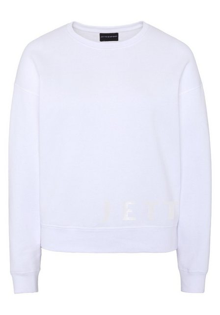 JETTE SPORT Sweatshirt mit farblich abgestimmten Logo über dem Saum günstig online kaufen