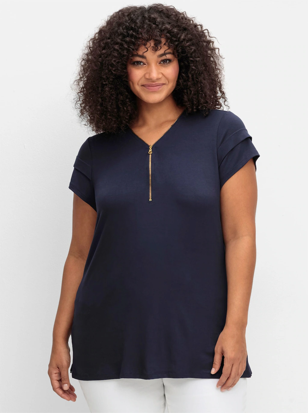 sheego by Joe Browns V-Shirt "Shirt", (1 tlg.) günstig online kaufen
