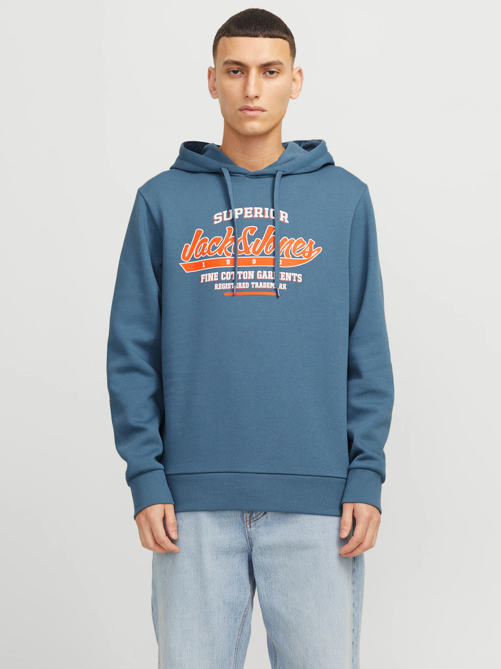 Jack & Jones Kapuzensweatshirt JJELOGO SWEAT HOOD 2 COL 24/25 NOOS mit Logo günstig online kaufen