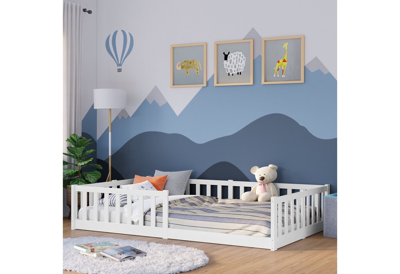 Bellabino Kinderbett Vere (weiß, auch verfügbar in 80x160, 90x200 und 120x2 günstig online kaufen