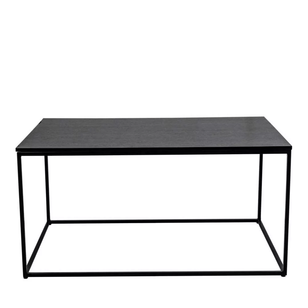 Sofatisch in Schwarz Stahl 90 cm breit günstig online kaufen