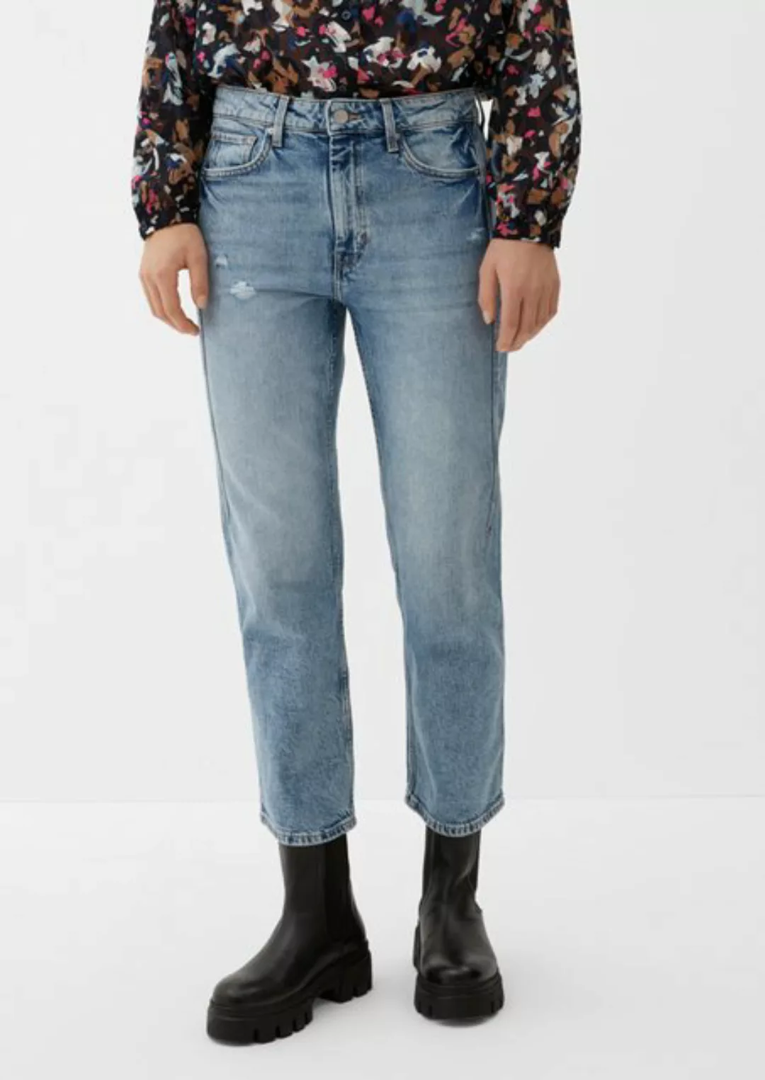 s.Oliver 7/8-Jeans Cropped-Jeans Karolin / Regular Fit / High Rise / Straig günstig online kaufen