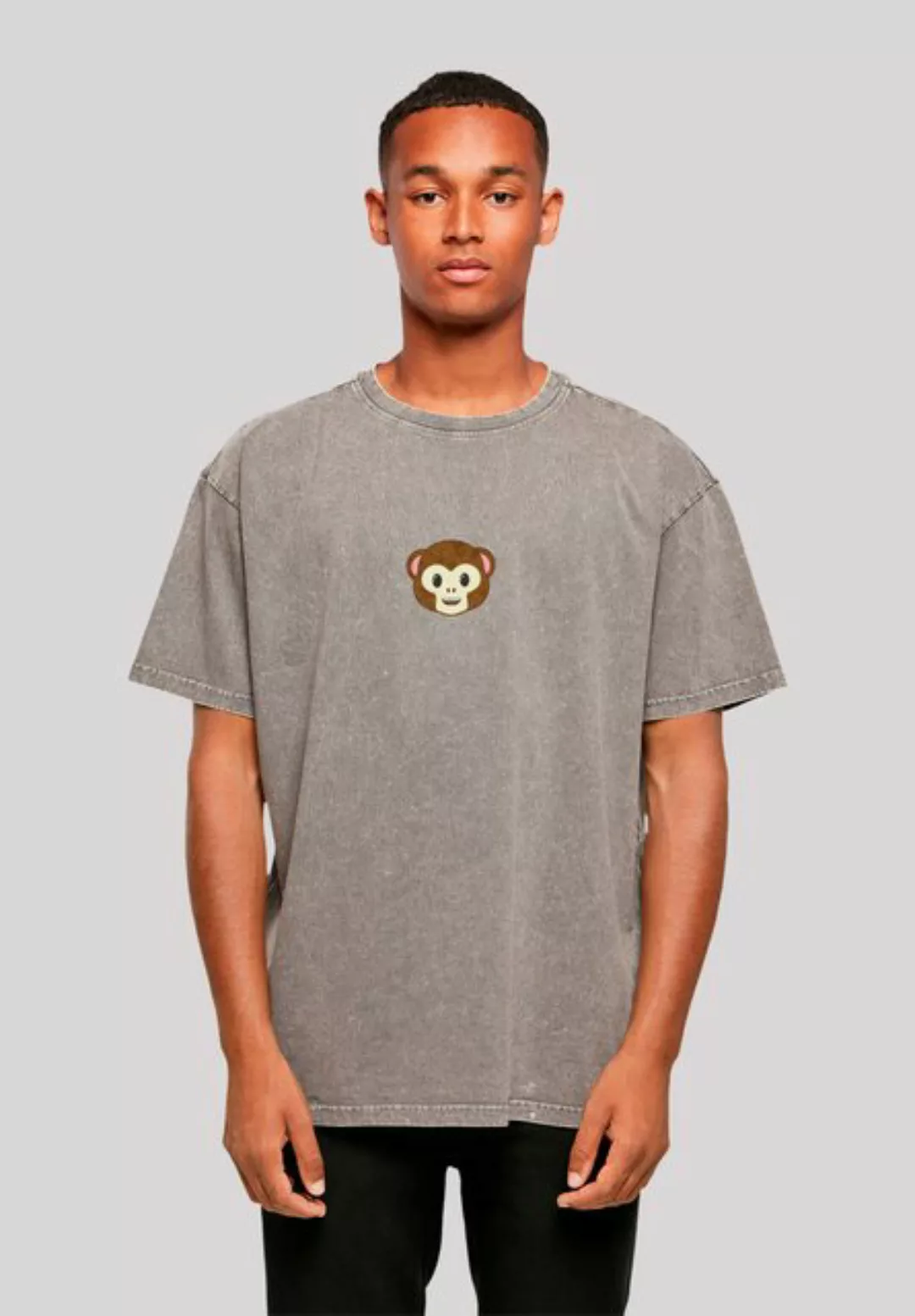 emoji couture T-Shirt Smiling monkey furry face Premium Qualität günstig online kaufen