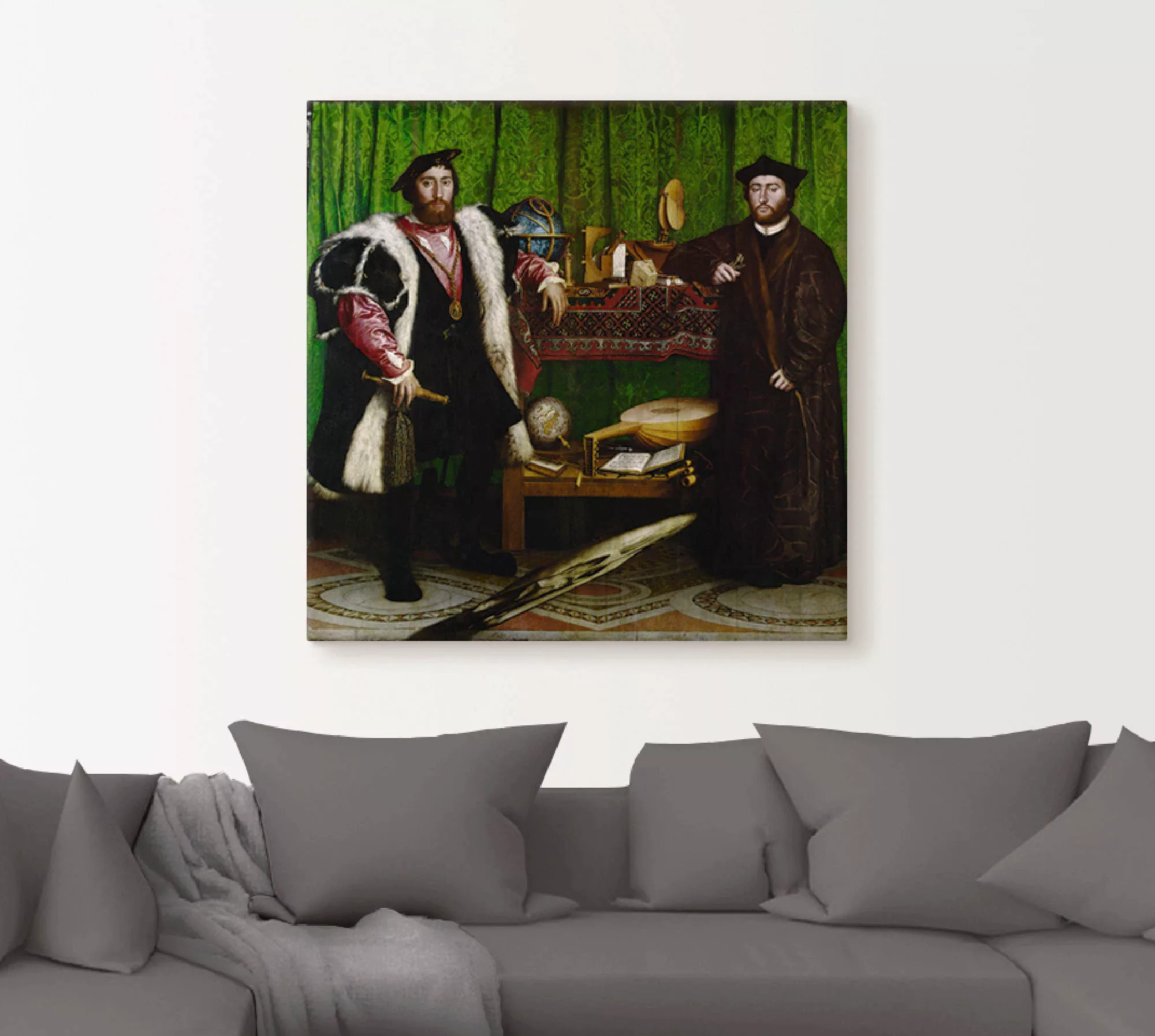 Artland Leinwandbild "Die Gesandten. 1533", Mann, (1 St.), auf Keilrahmen g günstig online kaufen