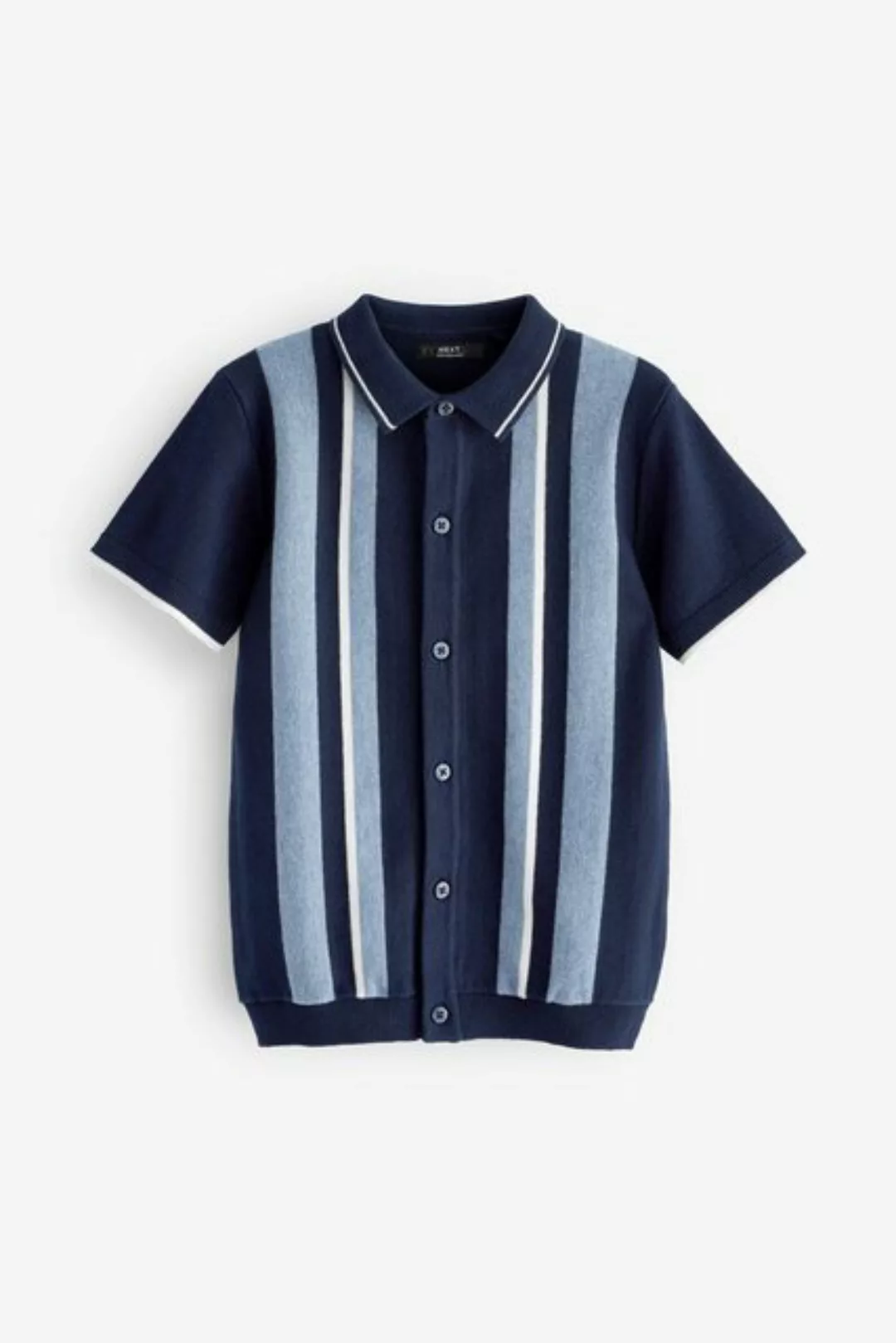 Next Poloshirt Kurzärmeliges, geknöpftes Polohemd aus Strick (1-tlg) günstig online kaufen